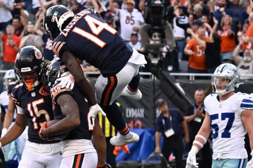 Caleb Williams' explosive performance: Bears thrash Cowboys with 4 touchdown Passes, earning Ben Johnson his first NFL win