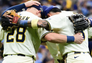 Homer- happy Brewers put Cubs in a 2-0 NLDS hole: Milwaukee beats Chicago 7-3